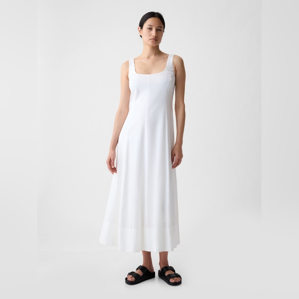 Linen Blend Maxi Dress - Picture 1 of 5